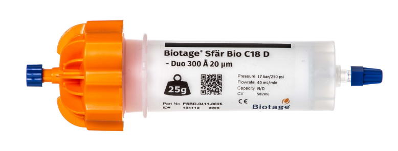 Biotage 20µm多肽C18反相色谱柱25g